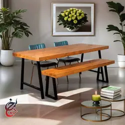 میز ناهارخوری طرح هوروش مدل dt-1009 - سنجد چوب