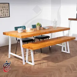 میز ناهارخوری طرح هوروش مدل dt-1009 - سنجد چوب