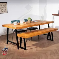 میز ناهارخوری طرح هوروش مدل dt-1009 - سنجد چوب