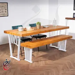 میز ناهارخوری طرح هونیاک مدل dt-1014 - سنجد چوب