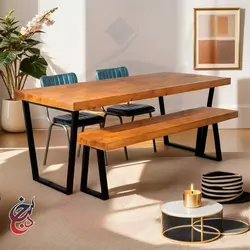میز ناهارخوری طرح هلدا مدل dt-1013 - سنجد چوب