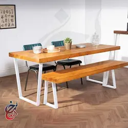 میز ناهارخوری طرح هلدا مدل dt-1013 - سنجد چوب