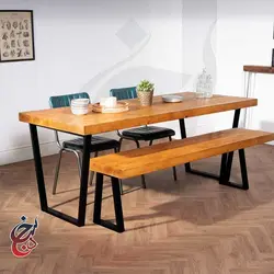 میز ناهارخوری طرح هلدا مدل dt-1013 - سنجد چوب