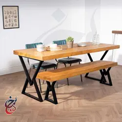 میز ناهارخوری طرح هیرو مدل dt-1016 - سنجد چوب