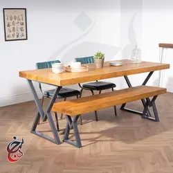 میز ناهارخوری طرح هیرو مدل dt-1016 - سنجد چوب