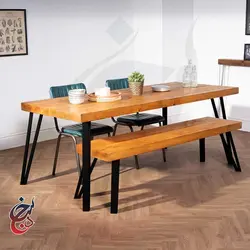 میز ناهارخوری طرح هامن مدل dt-1015 - سنجد چوب