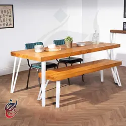 میز ناهارخوری طرح هامن مدل dt-1015 - سنجد چوب