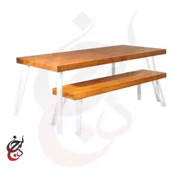 میز ناهارخوری طرح هامن مدل dt-1015 - سنجد چوب