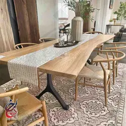 پایه میز فلزی طرح رویسا مدل le-1055 - سنجد چوب