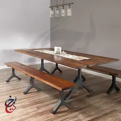 پایه میز فلزی طرح رویسا مدل le-1055 - سنجد چوب