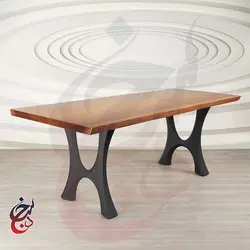 پایه میز فلزی طرح راتین مدل le-1054 - سنجد چوب