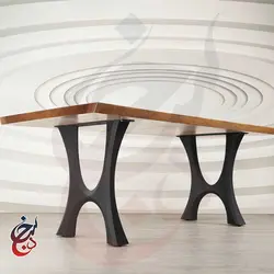 پایه میز فلزی طرح راتین مدل le-1054 - سنجد چوب