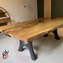 پایه میز فلزی طرح راتین مدل le-1054 - سنجد چوب