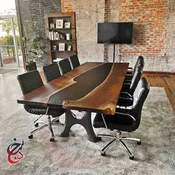پایه میز فلزی طرح راتین مدل le-1054 - سنجد چوب
