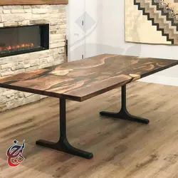 پایه میز فلزی طرح ریماس مدل le-1053 - سنجد چوب
