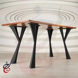 پایه میز فلزی طرح رایا مدل le-1056 - سنجد چوب