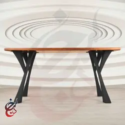 پایه میز فلزی طرح رایا مدل le-1056 - سنجد چوب