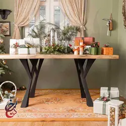 پایه میز فلزی طرح رایا مدل le-1056 - سنجد چوب