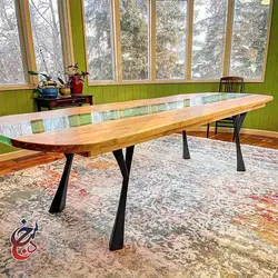 پایه میز فلزی طرح رایا مدل le-1056 - سنجد چوب