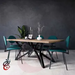پایه میز فلزی طرح راینیک مدل le-1063 - سنجد چوب