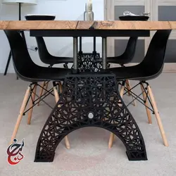پایه میز فلزی طرح رادیس مدل le-1062 - سنجد چوب
