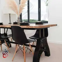 پایه میز فلزی طرح رادیس مدل le-1062 - سنجد چوب