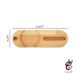 پایه نگهدارنده گوشی موبایل طرح آذین گالری سنجد چوب کد c-1004