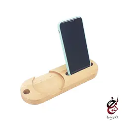 پایه نگهدارنده گوشی موبایل طرح آذین گالری سنجد چوب کد c-1004