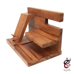 پایه نگهدارنده چوبی موبایل طرح آرسام گالری سنجد چوب کد c-1034