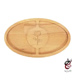 اردو خوری طرح گل رز گالری سنجد چوب کد c-1008