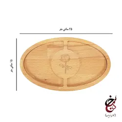 اردو خوری طرح گل رز گالری سنجد چوب کد c-1008
