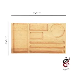 استند اداری رومیزی طرح آرین گالری سنجد چوب کد c-1023