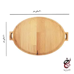 سینی چوبی طرح ارغوان گالری سنجد چوب کد c-1025
