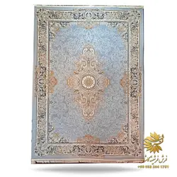 فرش نقره ای طلاکوب 1200 شانه کد 301no | فرشینه کاشان