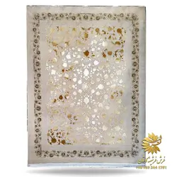 فرش 1200 شانه مدرن طلاکوب طرح آتوسا صدفی | فرشینه کاشان