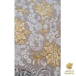 فرش 700 شانه طلاکوب صدف نقره ای | فرشینه کاشان