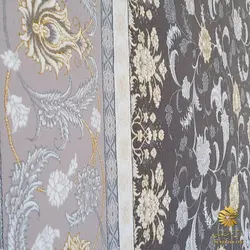 فرش افشان طلاکوب فروزان متالیک 700 شانه | فرشینه کاشان