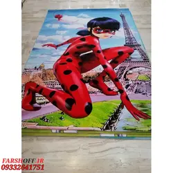 فرش کودک دخترانه طرح دختر کفش دوزکی کد 1170 | فرشینه کاشان