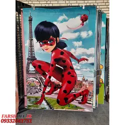 فرش کودک دخترانه طرح دختر کفش دوزکی کد 1170 | فرشینه کاشان