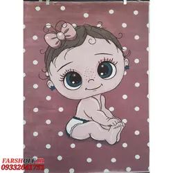 فرش کودک دخترانه صورتی 5031 | فرشینه کاشان