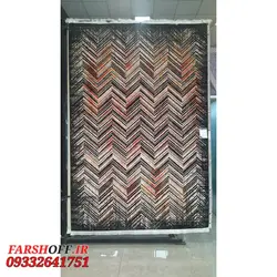 فرش مدرن طرح مراکشی تیره کد 40093t | فرشینه کاشان