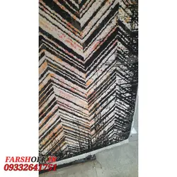فرش مدرن طرح مراکشی تیره کد 40093t | فرشینه کاشان