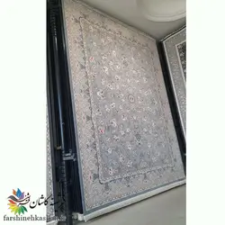 فرش طرح گندم 700 شانه نقره ای | فرشینه کاشان