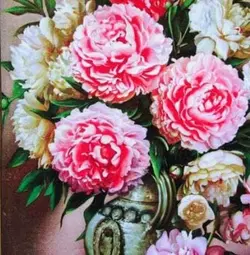 تابلو فرش دست بافت گونه طرح گلدان کد 5076 | فرشینه کاشان