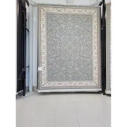 فرش طرح شاهکار زمینه فیلی 1500 شانه گل برجسته تراکم 4500