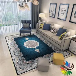 فرش طرح هالیدی سرمه ای 700 شانه | فرشینه کاشان