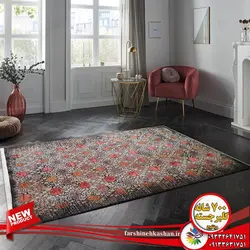 فرش وینتیج 700 شانه گلبرجسته کد4001 | فرشینه کاشان