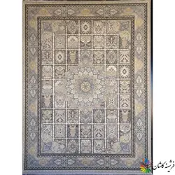 فرش طرح خشتی فیلی 700 شانه طلاکوب | فرشینه کاشان