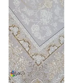 افشان 1200 شانه طرح پریماه نقره ای | فرشینه کاشان