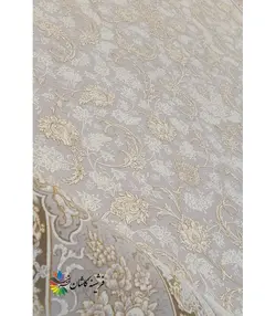 افشان 1200 شانه طرح پریماه نقره ای | فرشینه کاشان